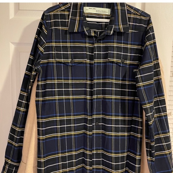 Off-White flannel button down - Picture 3 of 6